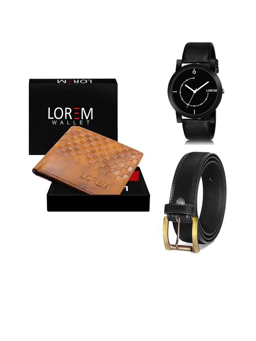 belt, wallet & watch gift combo - 19447081 - Very Small Image - 1