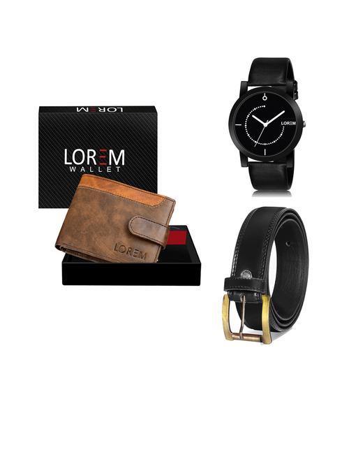belt, wallet & watch gift combo - 19447088 - Very Small Image - 1