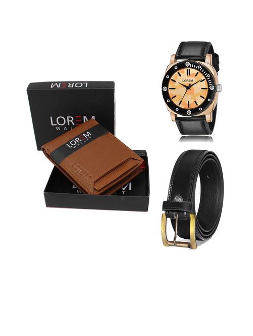 belt, wallet & watch gift combo - 19447093 - Very Small Image - 1