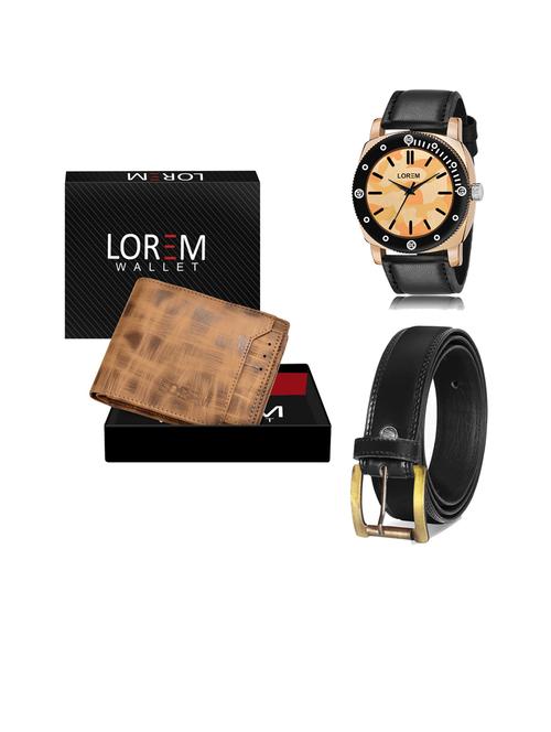 belt, wallet & watch gift combo - 19447110 - Very Small Image - 1