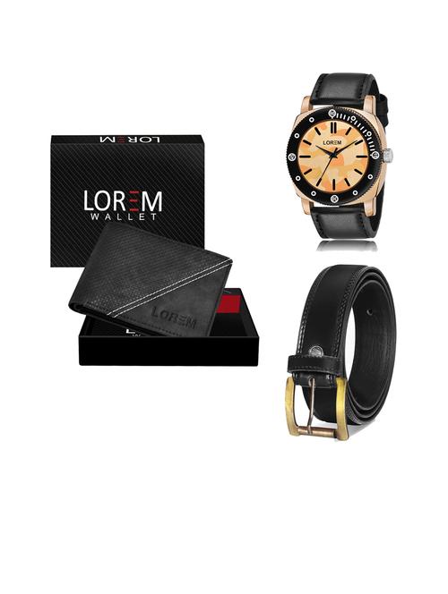 belt, wallet & watch gift combo - 19447124 - Very Small Image - 1