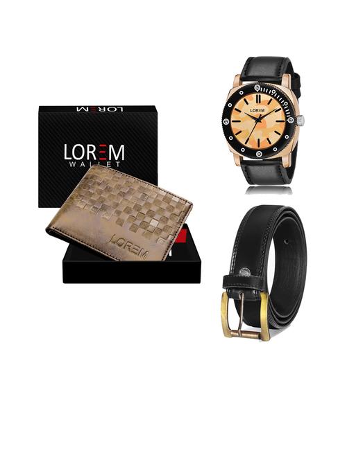 belt, wallet & watch gift combo - 19447125 - Very Small Image - 1