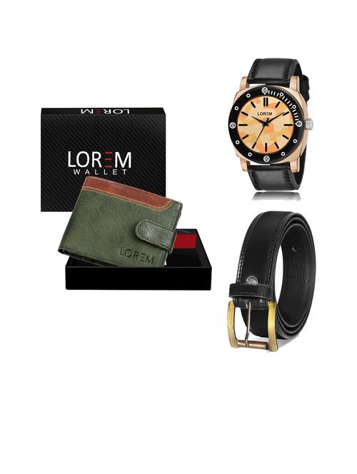 belt, wallet & watch gift combo - 19447135 - Very Small Image - 1