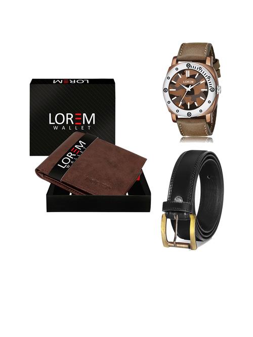belt, wallet & watch gift combo - 19447146 - Very Small Image - 1