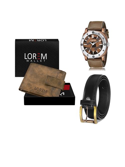belt, wallet & watch gift combo - 19447157 - Very Small Image - 1