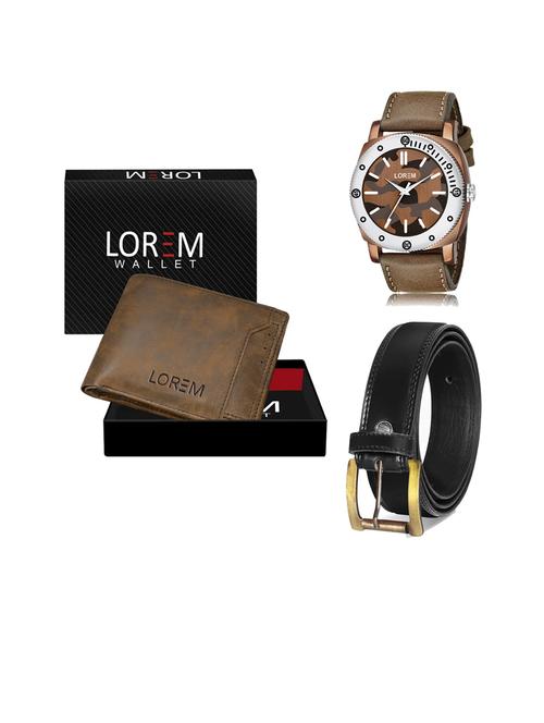 belt, wallet & watch gift combo - 19447158 - Very Small Image - 1