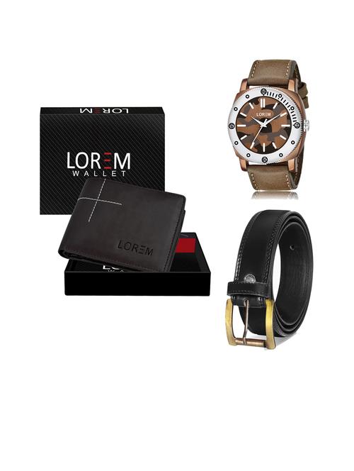 belt, wallet & watch gift combo - 19447175 - Very Small Image - 1