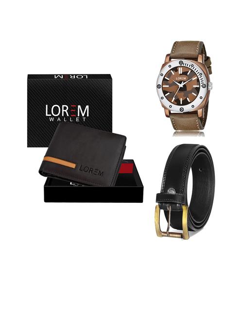 belt, wallet & watch gift combo - 19447177 - Very Small Image - 1