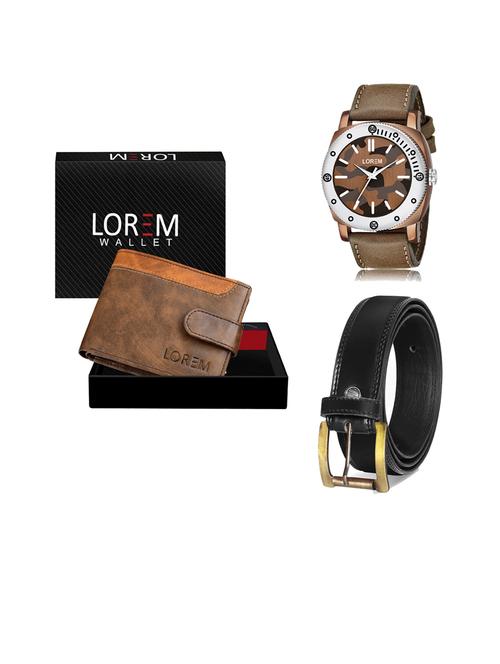 belt, wallet & watch gift combo - 19447178 - Very Small Image - 1