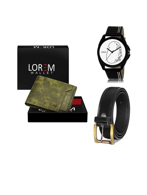 belt, wallet & watch gift combo - 19447240 - Very Small Image - 1