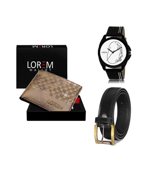 belt, wallet & watch gift combo - 19447260 - Very Small Image - 1