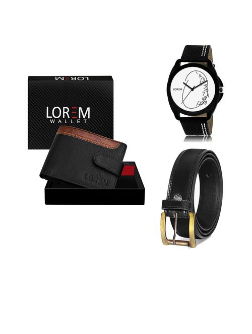 belt, wallet & watch gift combo - 19447269 - Very Small Image - 1