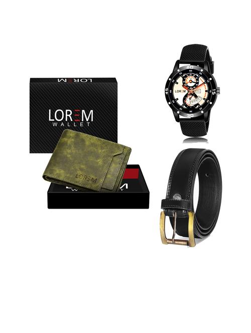 belt, wallet & watch gift combo - 19447285 - Very Small Image - 1