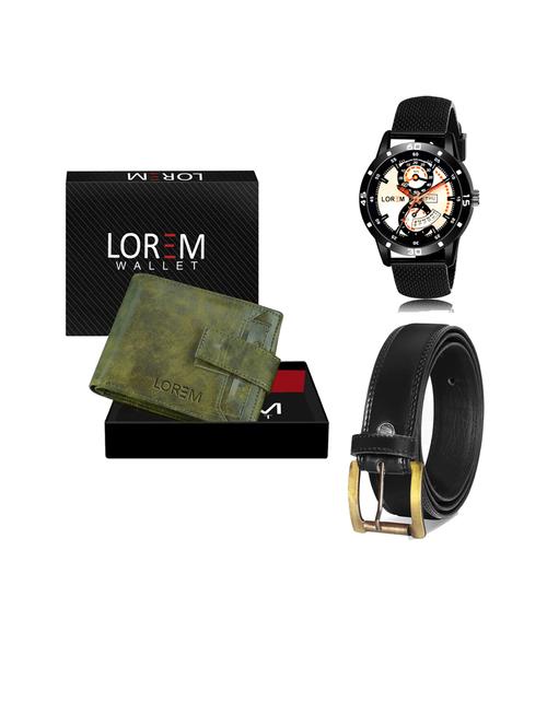 belt, wallet & watch gift combo - 19447291 - Very Small Image - 1
