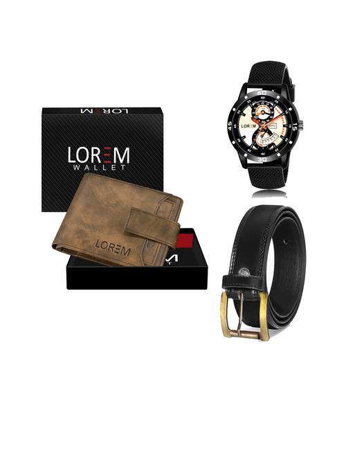 belt, wallet & watch gift combo - 19447292 - Very Small Image - 1