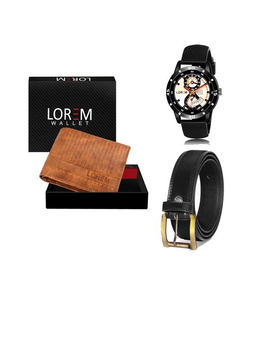 belt, wallet & watch gift combo - 19447298 - Very Small Image - 1