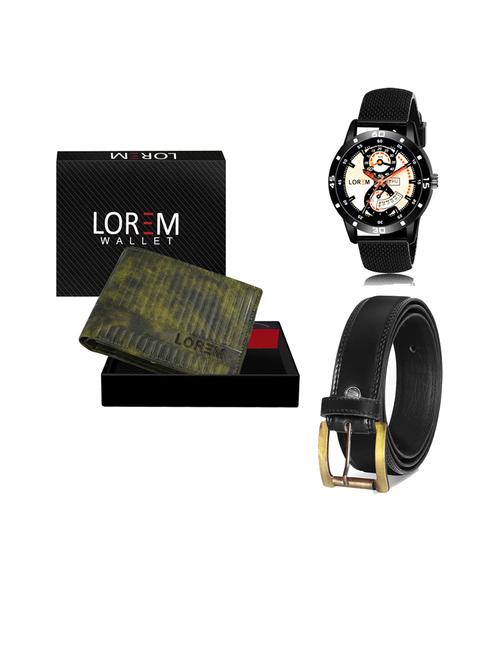 belt, wallet & watch gift combo - 19447299 - Very Small Image - 1