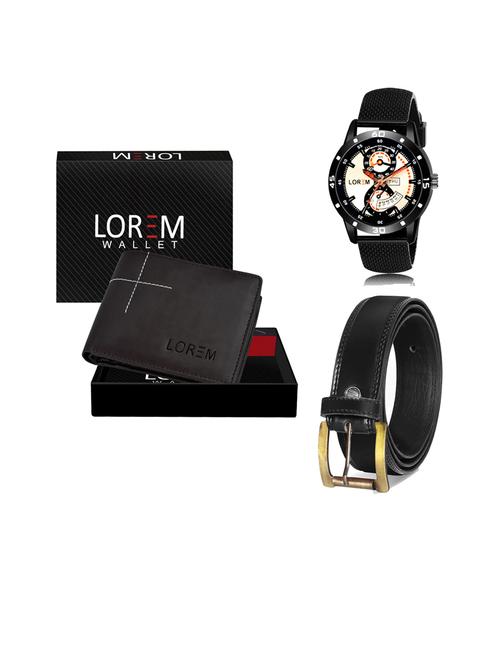 belt, wallet & watch gift combo - 19447310 - Very Small Image - 1