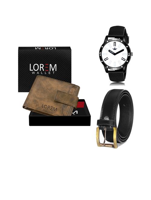 belt, wallet & watch gift combo - 19447337 - Very Small Image - 1