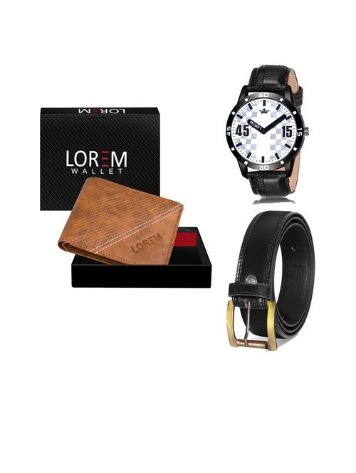 belt, wallet & watch gift combo - 19447392 - Very Small Image - 1