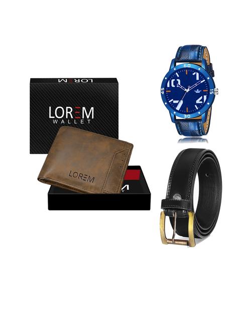 belt, wallet & watch gift combo - 19447428 - Very Small Image - 1