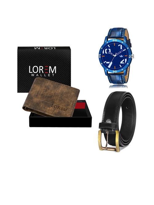 belt, wallet & watch gift combo - 19447432 - Very Small Image - 1