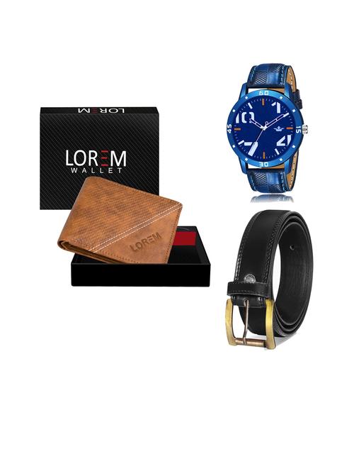 belt, wallet & watch gift combo - 19447437 - Very Small Image - 1