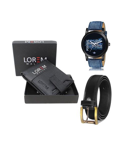 belt, wallet & watch gift combo - 19447457 - Very Small Image - 1