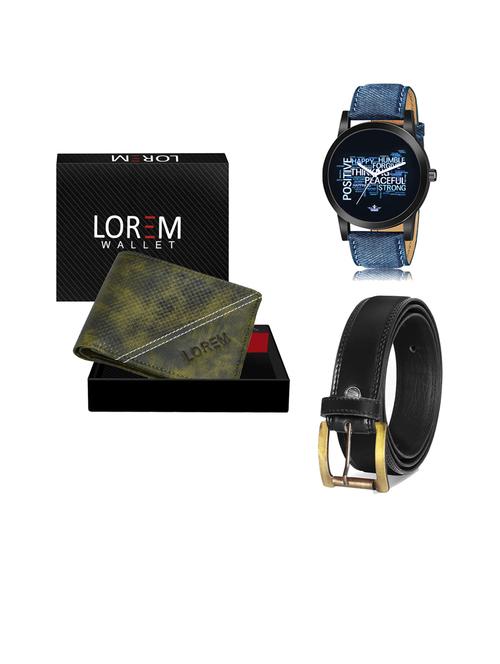 belt, wallet & watch gift combo - 19447483 - Very Small Image - 1