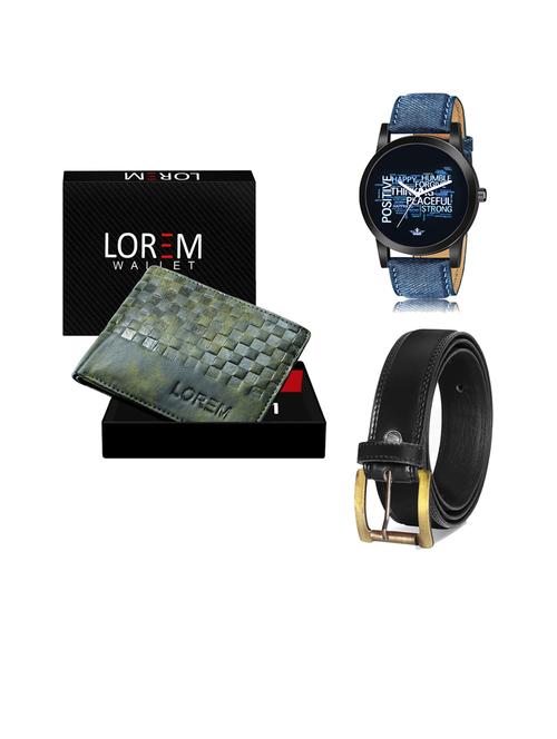 belt, wallet & watch gift combo - 19447487 - Very Small Image - 1