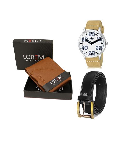 belt, wallet & watch gift combo - 19447541 - Very Small Image - 1