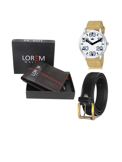 belt, wallet & watch gift combo - 19447546 - Very Small Image - 1