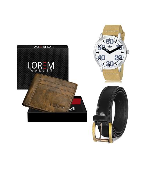 belt, wallet & watch gift combo - 19447558 - Very Small Image - 1
