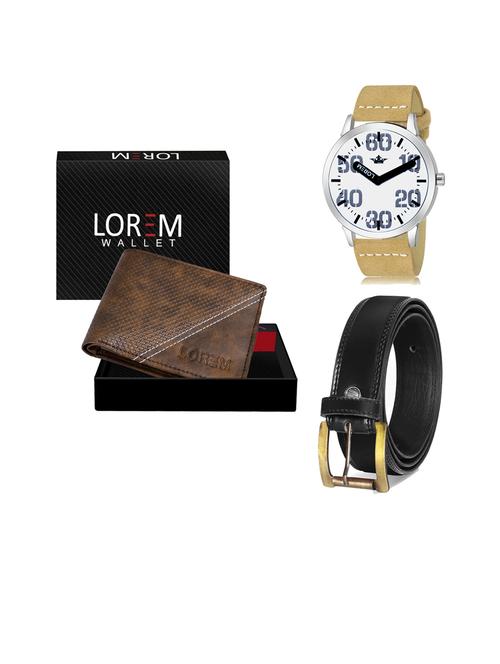 belt, wallet & watch gift combo - 19447571 - Very Small Image - 1