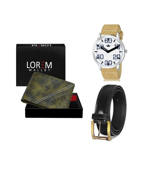 belt, wallet & watch gift combo - 19447573 - Very Small Image - 1