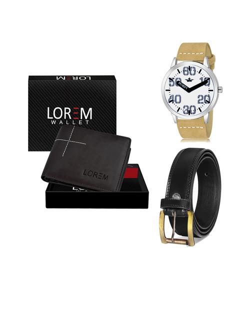 belt, wallet & watch gift combo - 19447580 - Very Small Image - 1