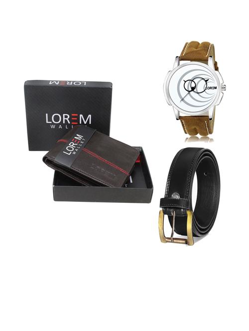 belt, wallet & watch gift combo - 19447591 - Very Small Image - 1
