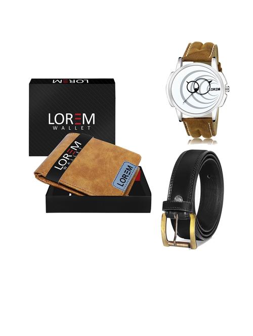 belt, wallet & watch gift combo - 19447595 - Very Small Image - 1