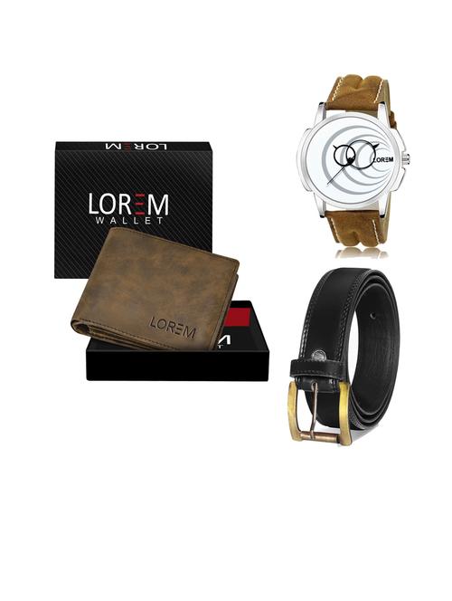 belt, wallet & watch gift combo - 19447609 - Very Small Image - 1