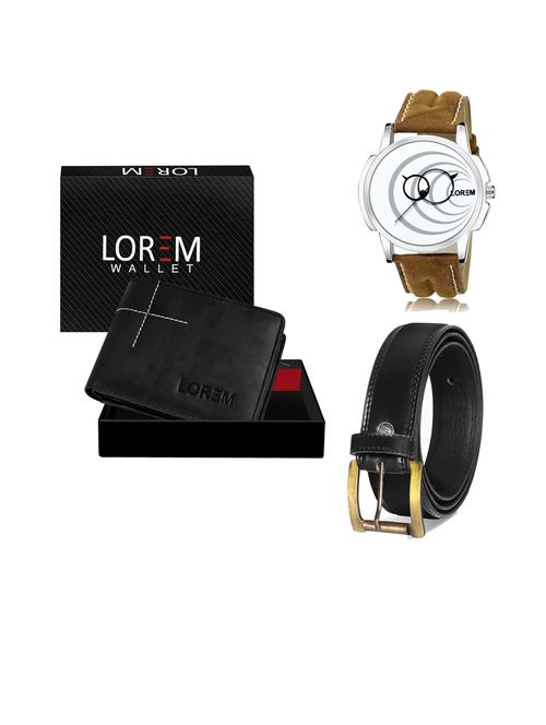 belt, wallet & watch gift combo - 19447624 - Very Small Image - 1