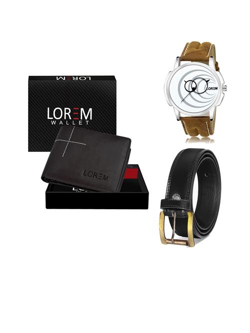 belt, wallet & watch gift combo - 19447625 - Very Small Image - 1
