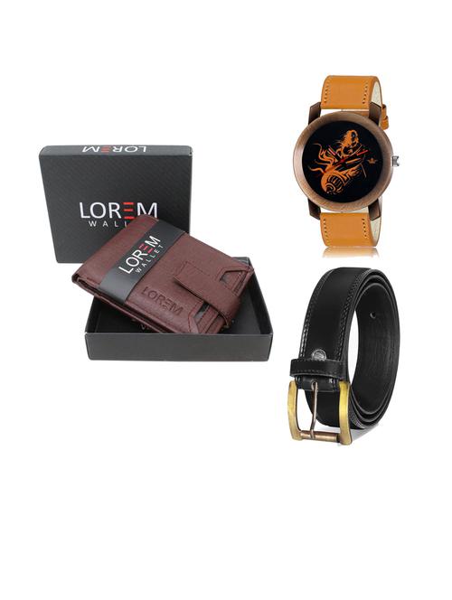 belt, wallet & watch gift combo - 19447638 - Very Small Image - 1