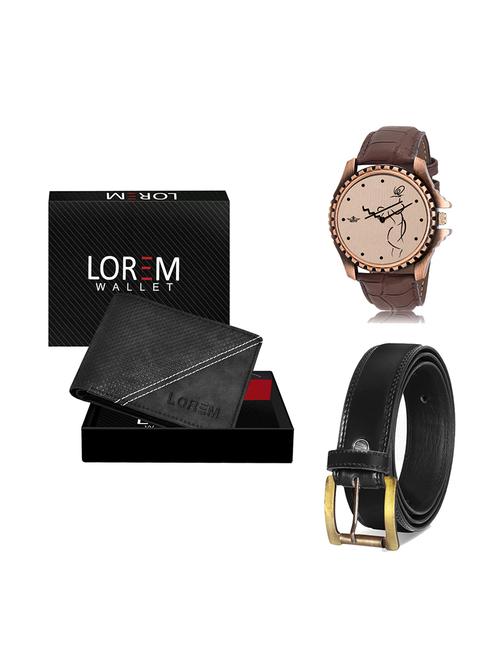 belt, wallet & watch gift combo - 19447709 - Very Small Image - 1