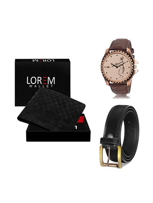 belt, wallet & watch gift combo - 19447713 - Very Small Image - 1