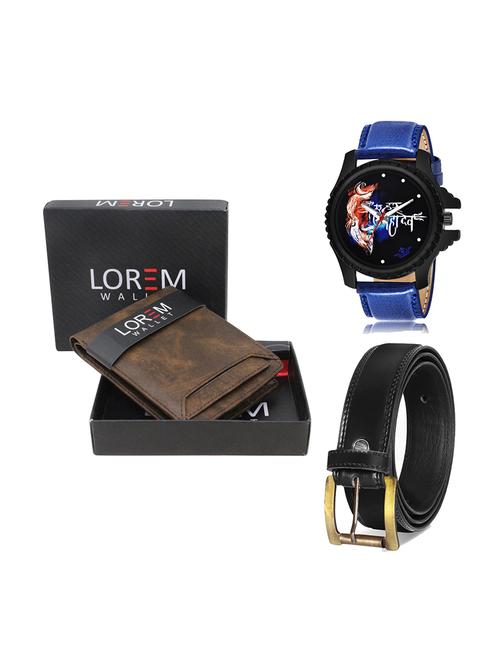 belt, wallet & watch gift combo - 19447724 - Very Small Image - 1