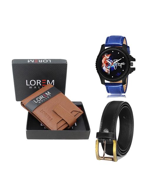 belt, wallet & watch gift combo - 19447729 - Very Small Image - 1