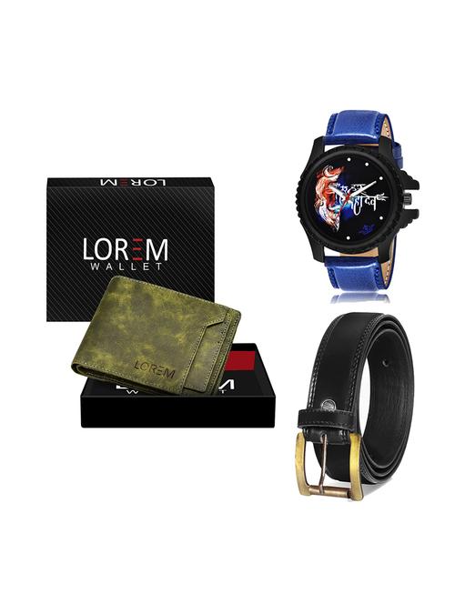 belt, wallet & watch gift combo - 19447735 - Very Small Image - 1