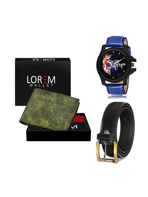 belt, wallet & watch gift combo - 19447736 - Very Small Image - 1