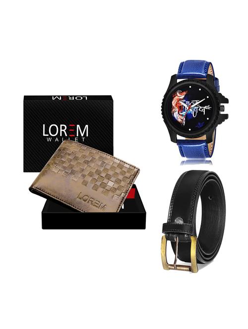 belt, wallet & watch gift combo - 19447755 - Very Small Image - 1