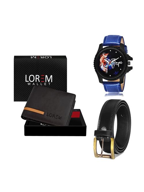 belt, wallet & watch gift combo - 19447762 - Very Small Image - 1